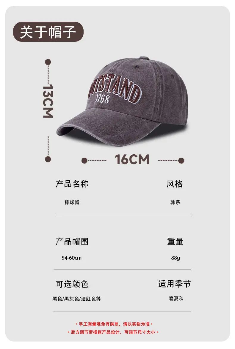 American Retro Letter Baseball Cap Maroon 1768 — feature 9