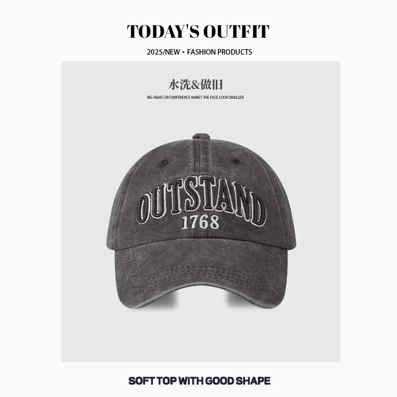 American Retro Letter Baseball Cap Maroon 1768 - Image 3