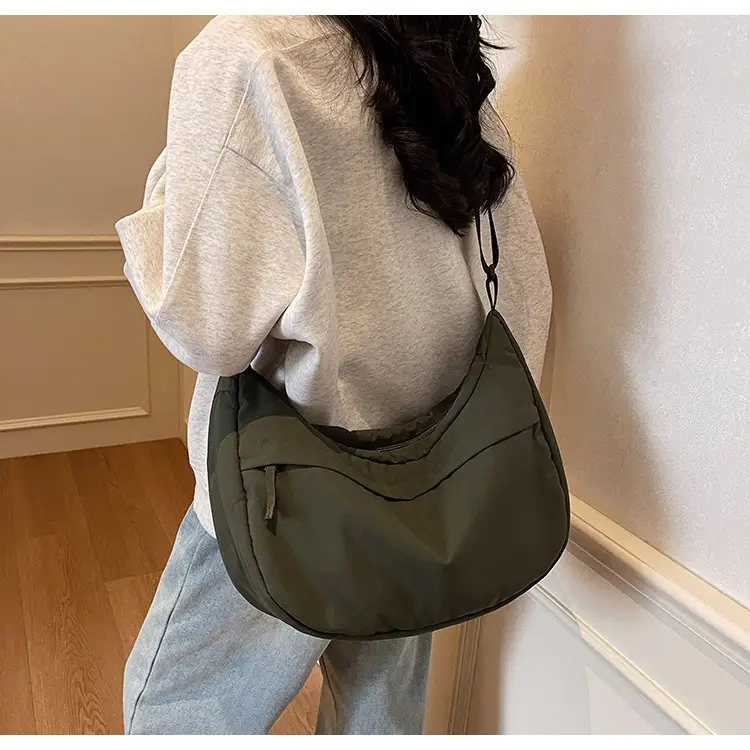 Women's Beige Nylon Crossbody Bag Large Capacity Waterproof — feature 34