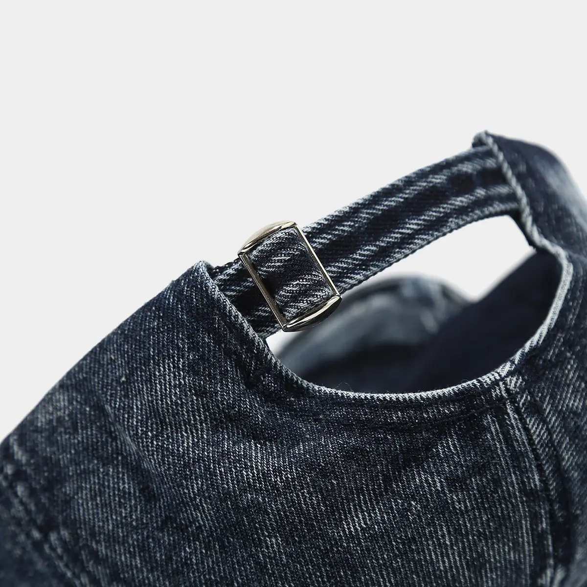 Japanese Artistic Retro Denim Baseball Cap with Windproof Rope — feature 12