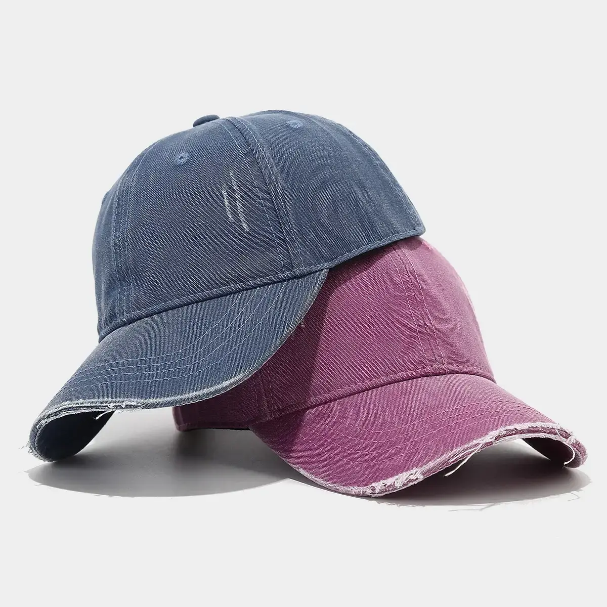 Purple Japanese Artistic Retro Hole Baseball Cap for Women - Image 7