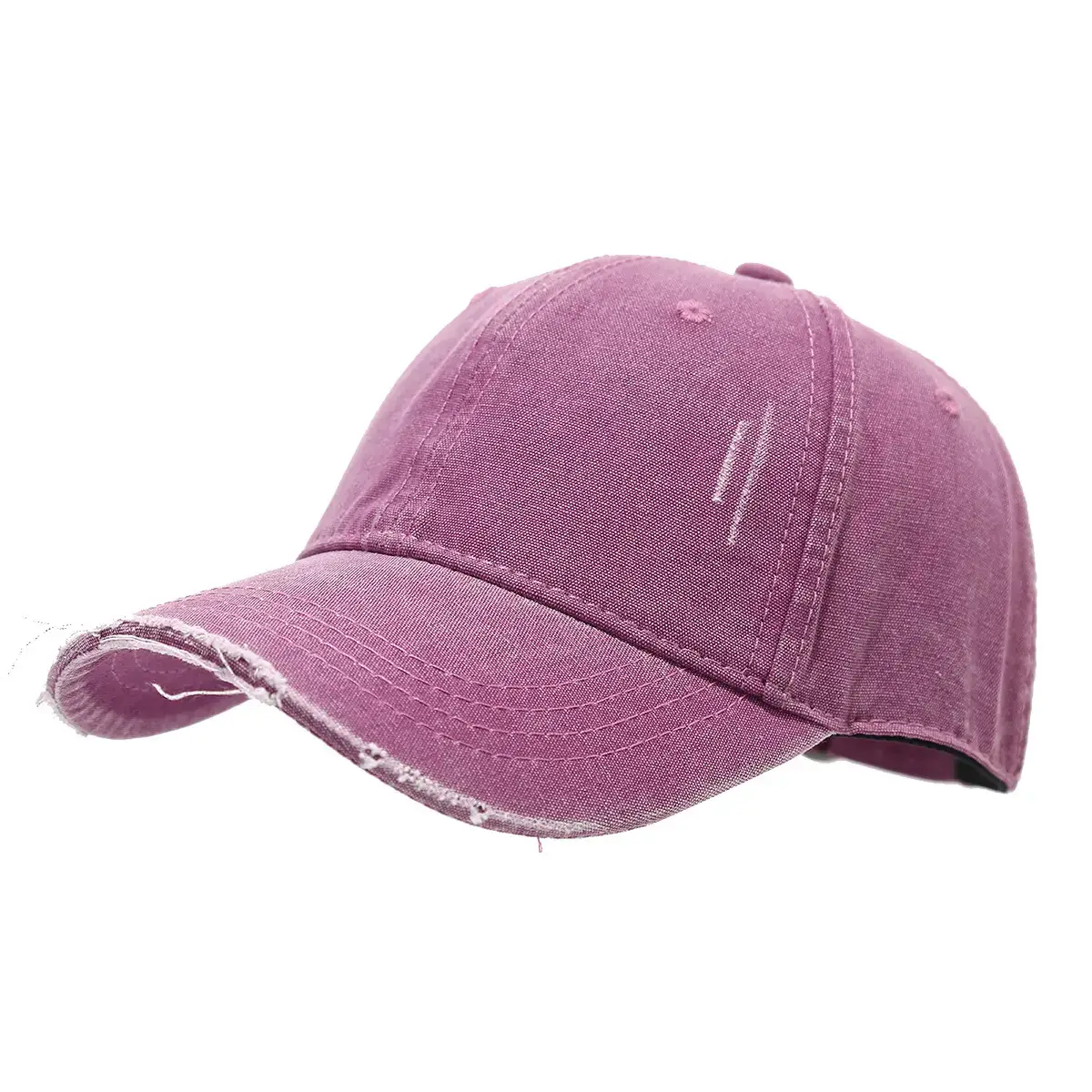 Purple Japanese Artistic Retro Hole Baseball Cap for Women - Image 9