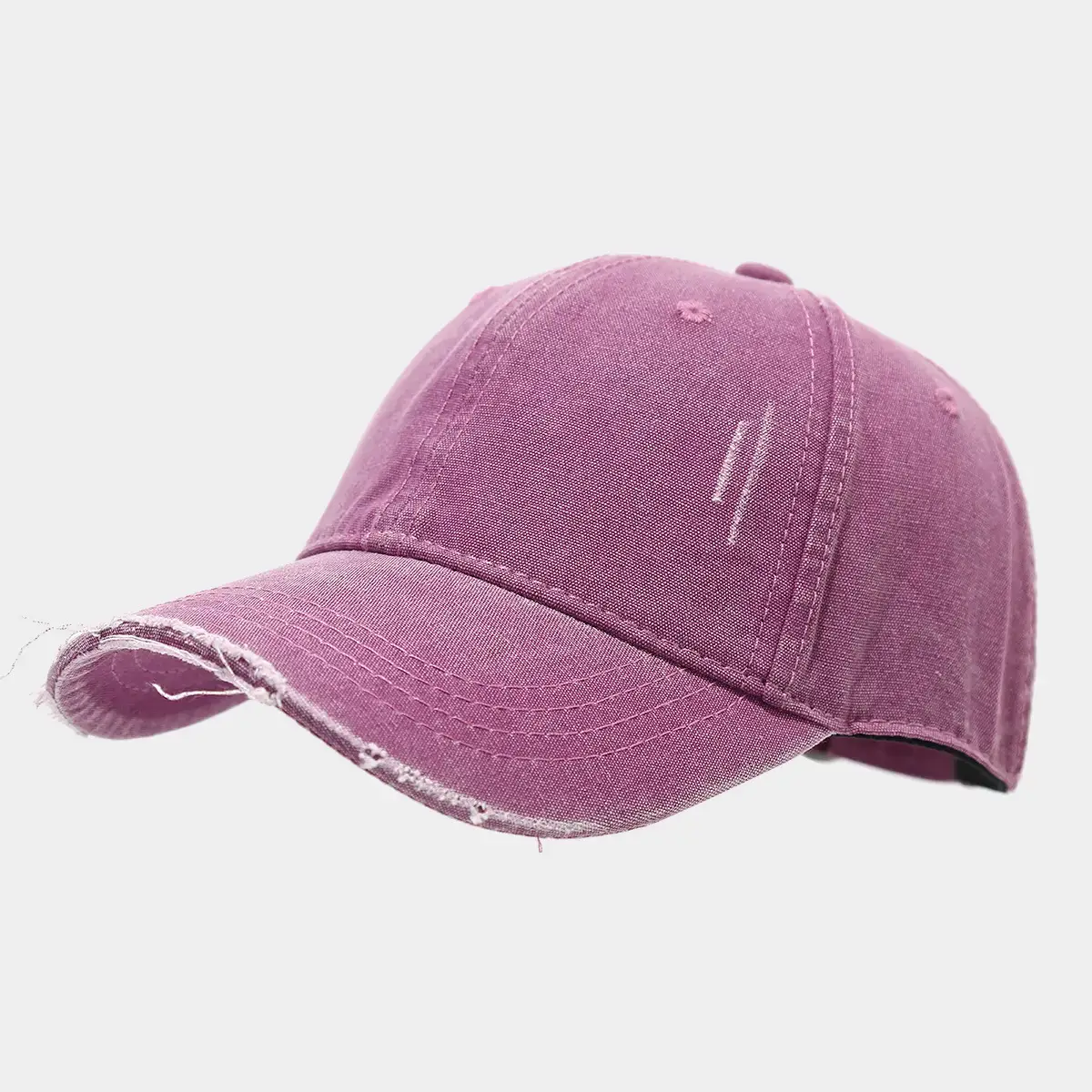 Purple Japanese Artistic Retro Hole Baseball Cap for Women — feature 10