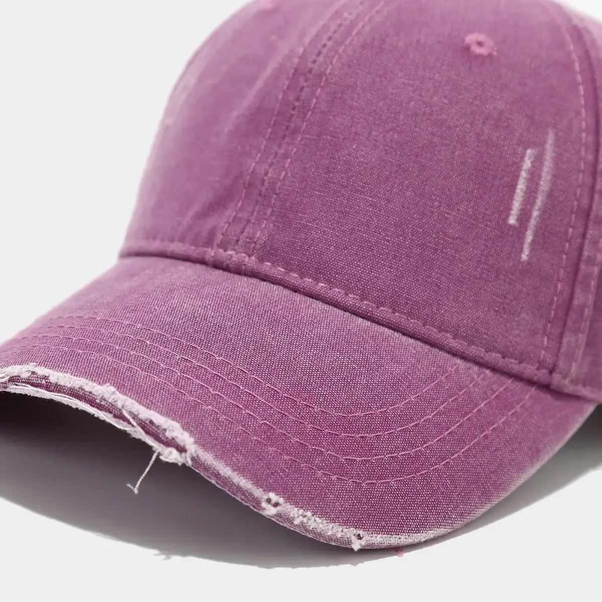Purple Japanese Artistic Retro Hole Baseball Cap for Women — feature 11