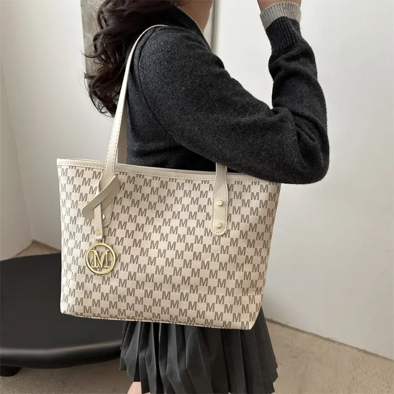 Pink Gingham Women's Shoulder Bag Large Capacity 2025 - Image 7