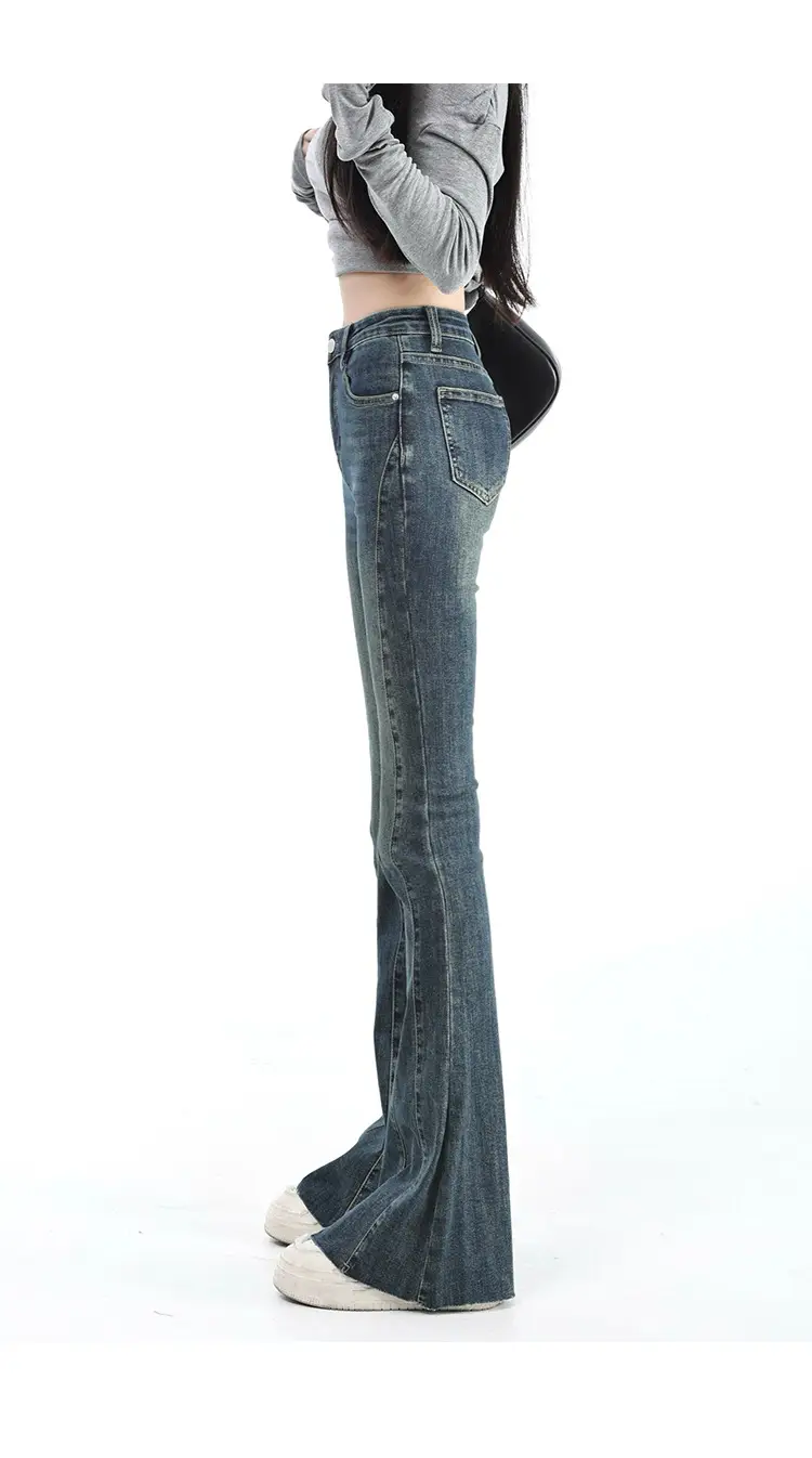 Dark Blue Flared Jeans for Tall Women — feature 12