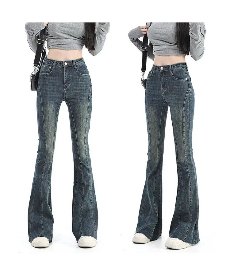 Dark Blue Flared Jeans for Tall Women — feature 13