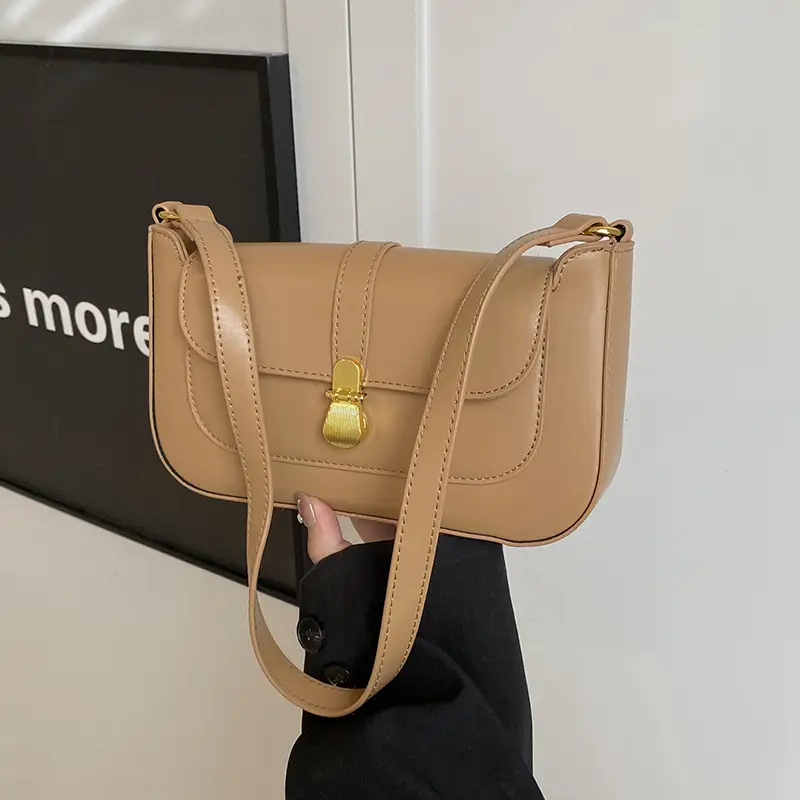 Elegant One-Shoulder Leather Handbag for Women - Image 6