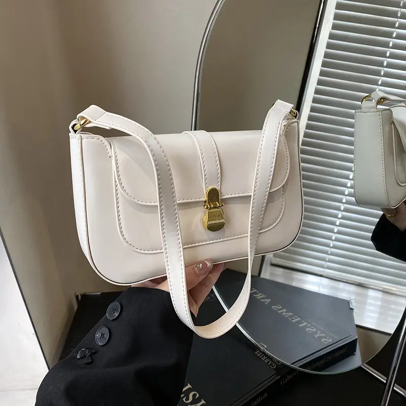 Elegant One-Shoulder Leather Handbag for Women - Image 7