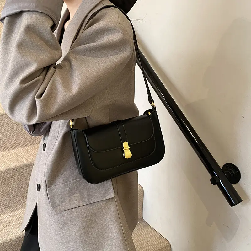 Elegant One-Shoulder Leather Handbag for Women - Image 9
