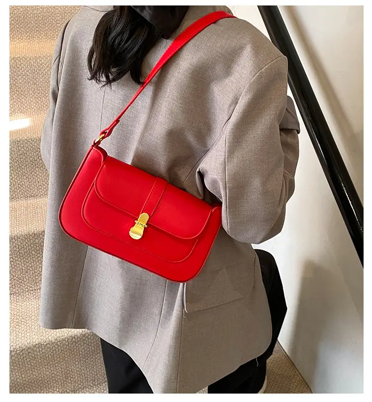Elegant One-Shoulder Leather Handbag for Women — feature 1