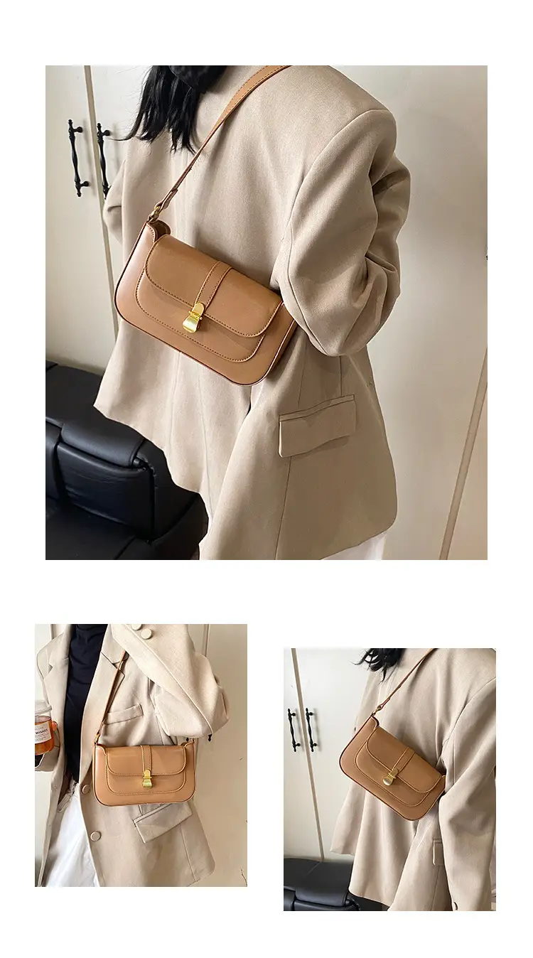 Elegant One-Shoulder Leather Handbag for Women — feature 4