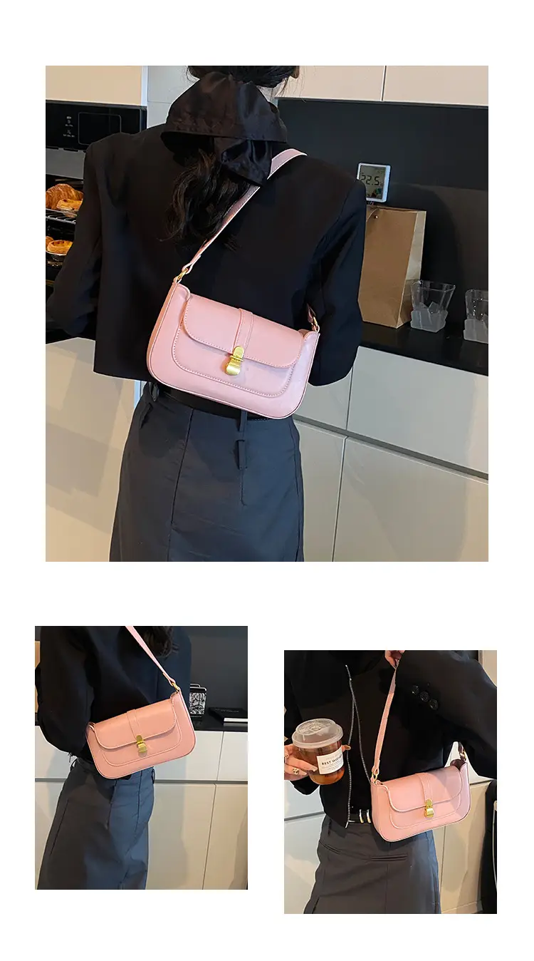 Elegant One-Shoulder Leather Handbag for Women — feature 5