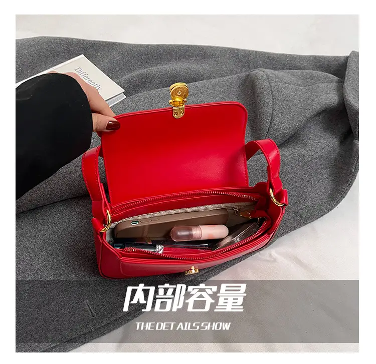 Elegant One-Shoulder Leather Handbag for Women — feature 9