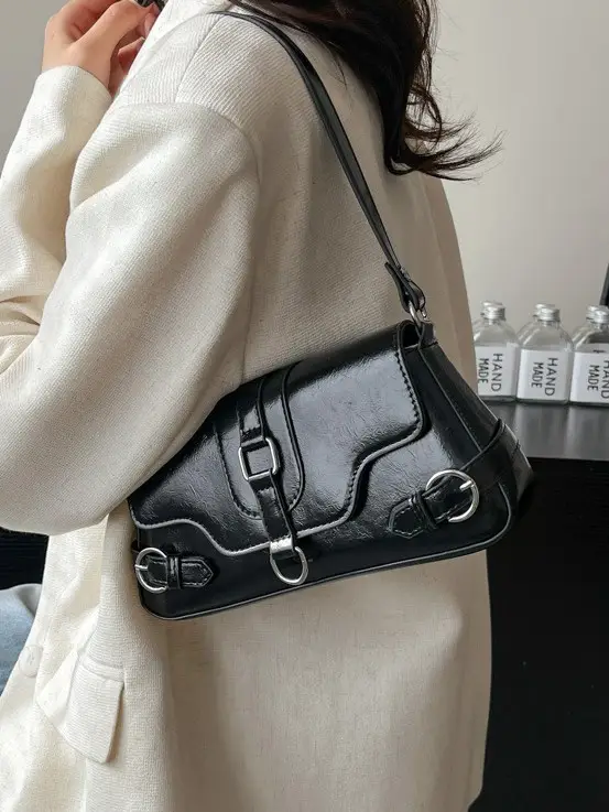 Black Crossbody Shoulder Bag for Women 2025 - Image 6