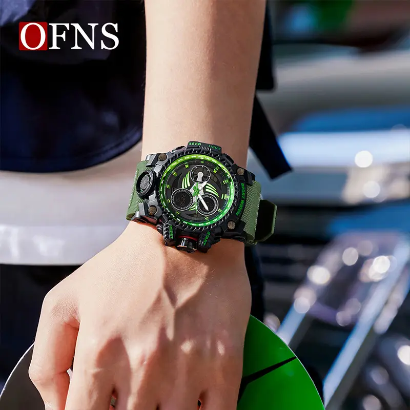 O'Fani Red Sport Watch with Digital Display - Image 11