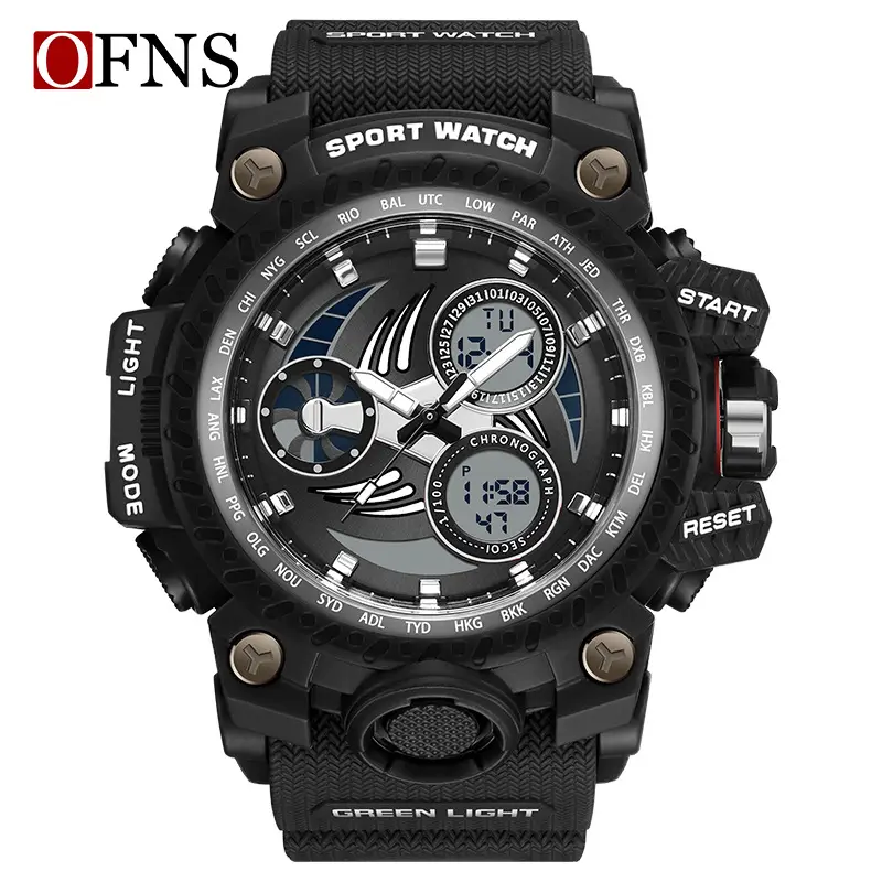 O'Fani Red Sport Watch with Digital Display - Image 2
