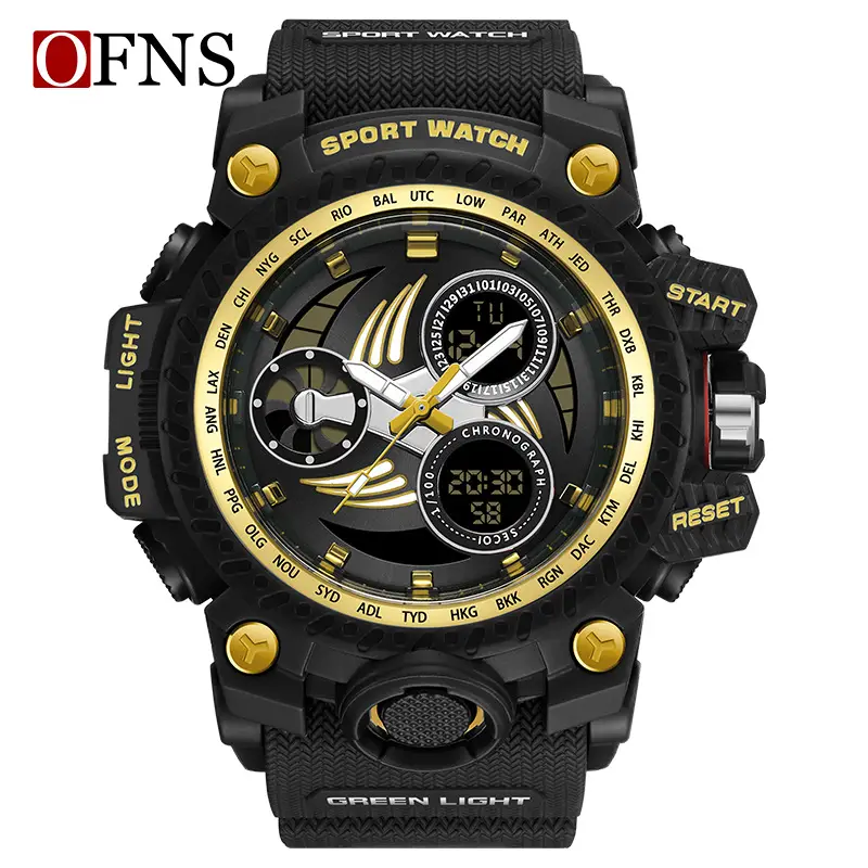 O'Fani Red Sport Watch with Digital Display - Image 4