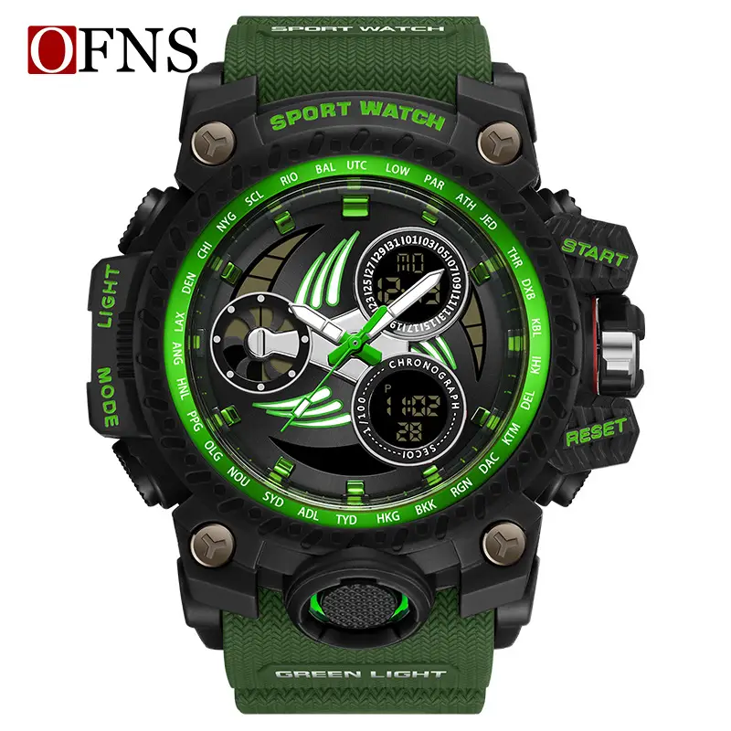 O'Fani Red Sport Watch with Digital Display - Image 8