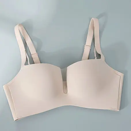 Traceless Joker Nude Bra Medium Thick 1/2 Cup Small
