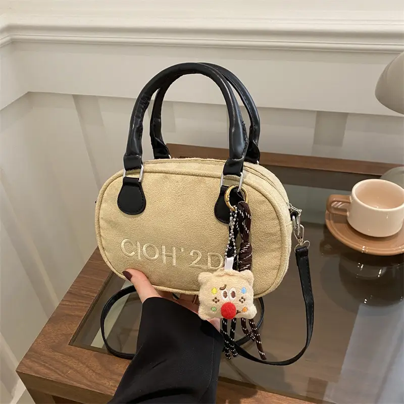 Vintage Women's Shoulder Bag 2025 Spring Contrast Color - Image 4