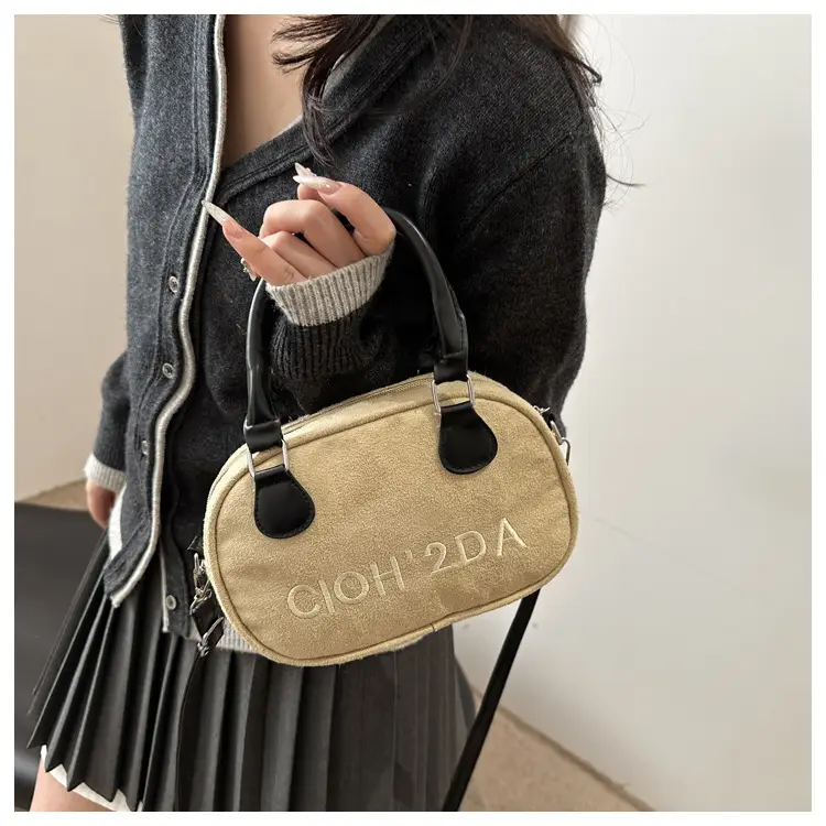 Vintage Women's Shoulder Bag 2025 Spring Contrast Color — feature 12