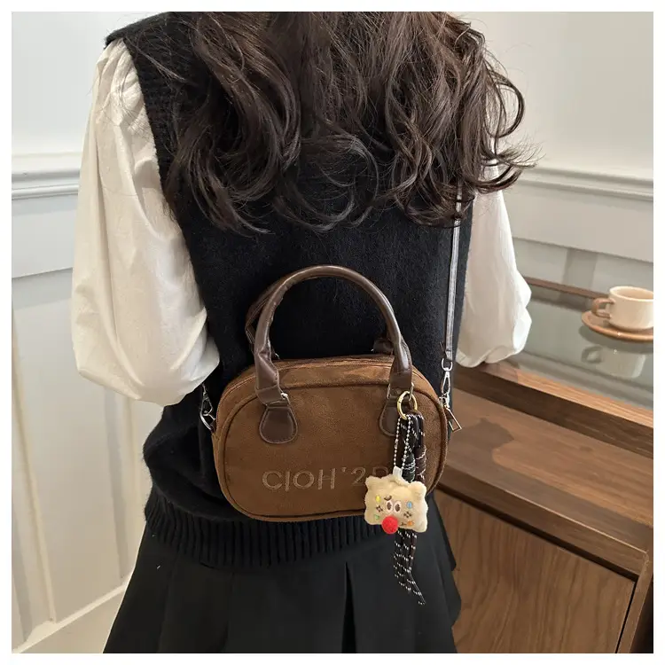 Vintage Women's Shoulder Bag 2025 Spring Contrast Color — feature 14