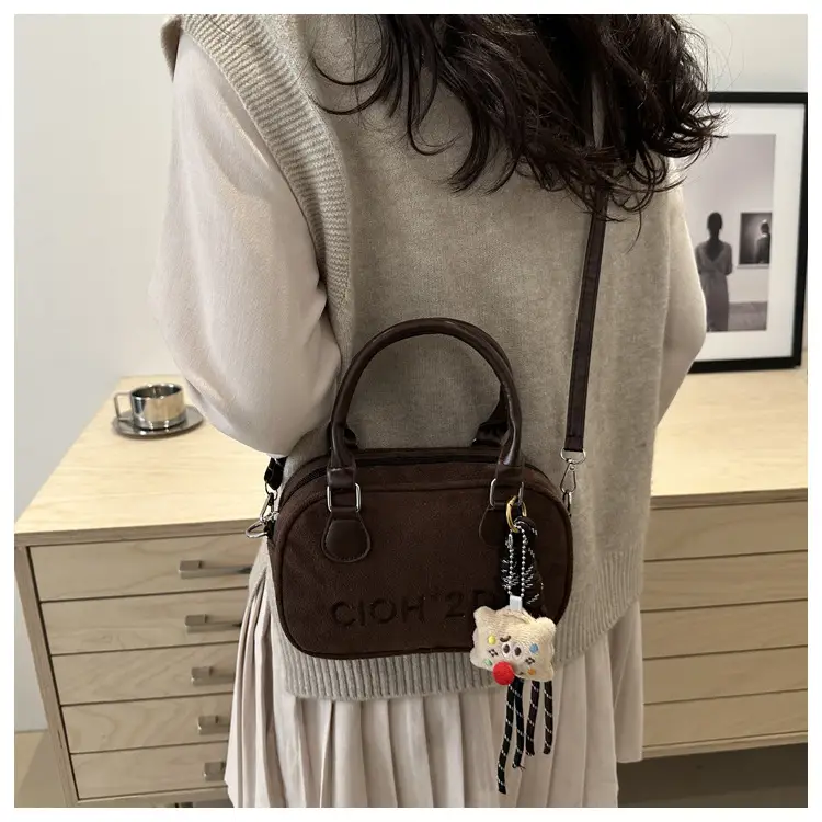 Vintage Women's Shoulder Bag 2025 Spring Contrast Color — feature 17