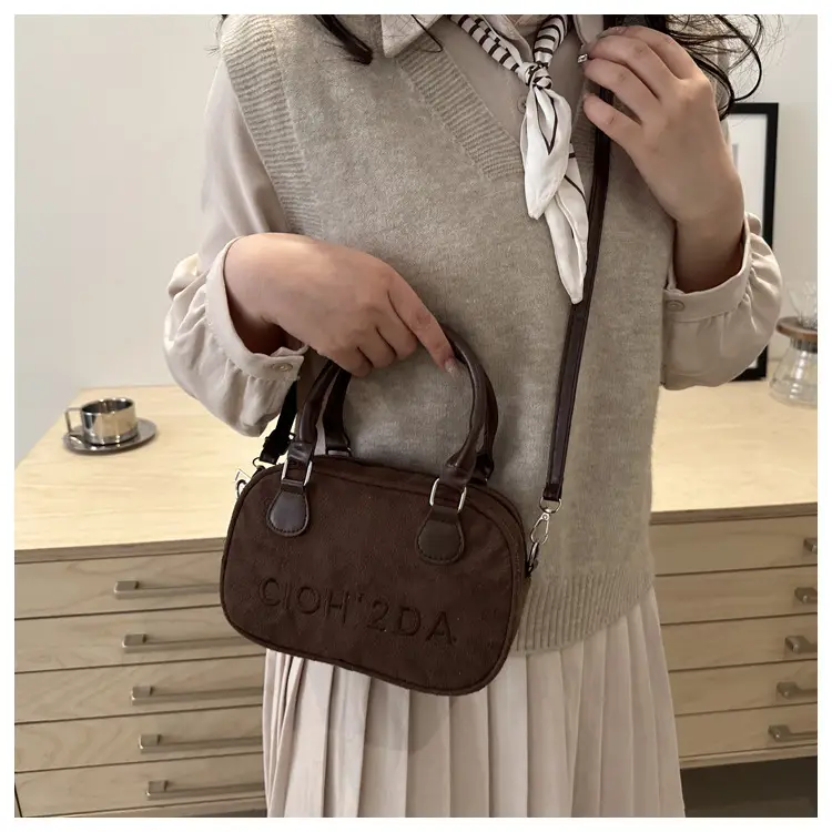 Vintage Women's Shoulder Bag 2025 Spring Contrast Color — feature 19
