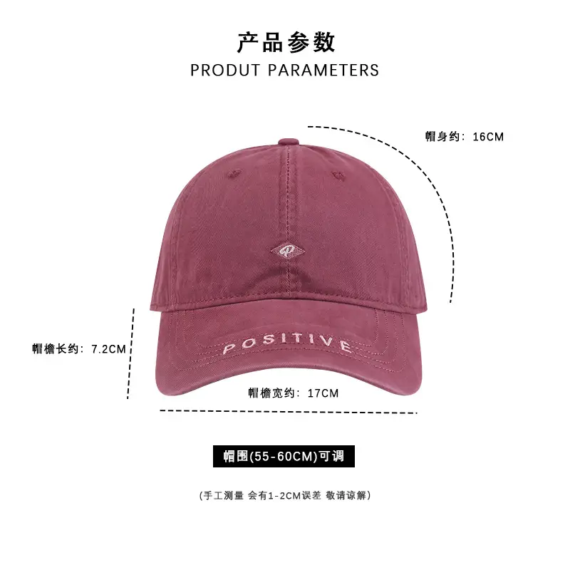 Women's Black Positive Embroidered Cap — feature 4
