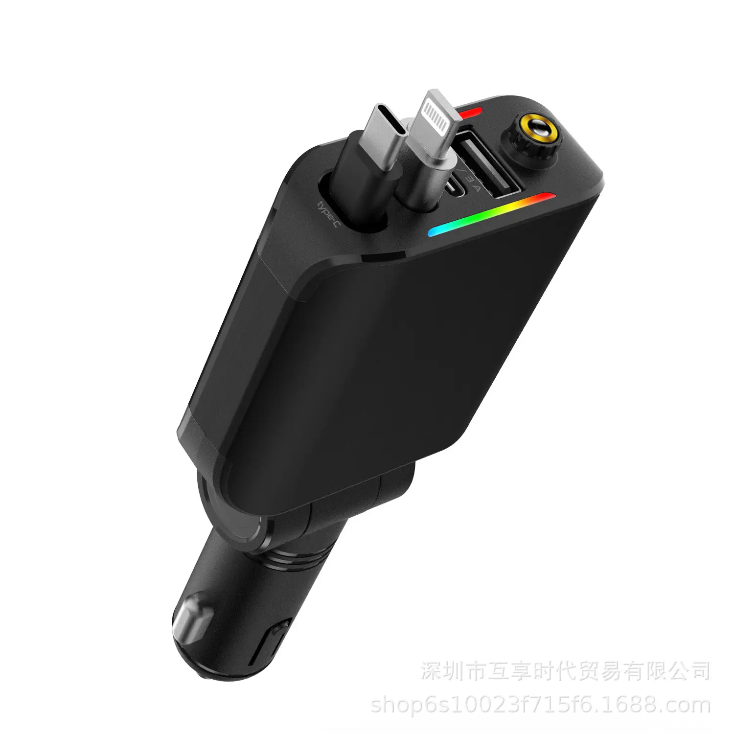 120W PD30 Car Charger with iOS Adapter