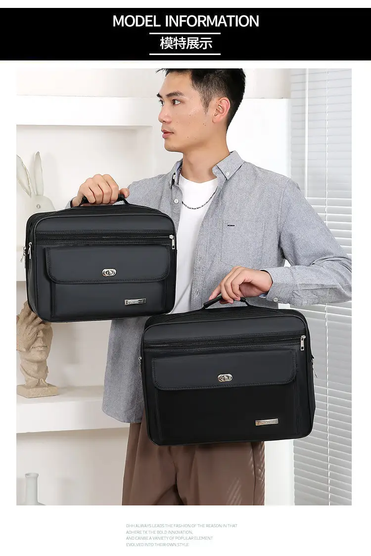 Men's Oxford Cloth Business Bag Large Capacity Waterproof — feature 10