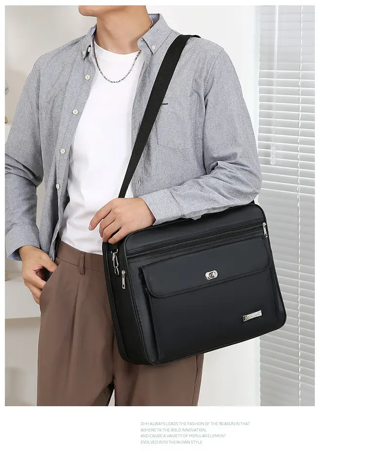 Men's Oxford Cloth Business Bag Large Capacity Waterproof — feature 11