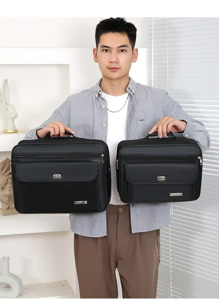 Men's Oxford Cloth Business Bag Large Capacity Waterproof — feature 12