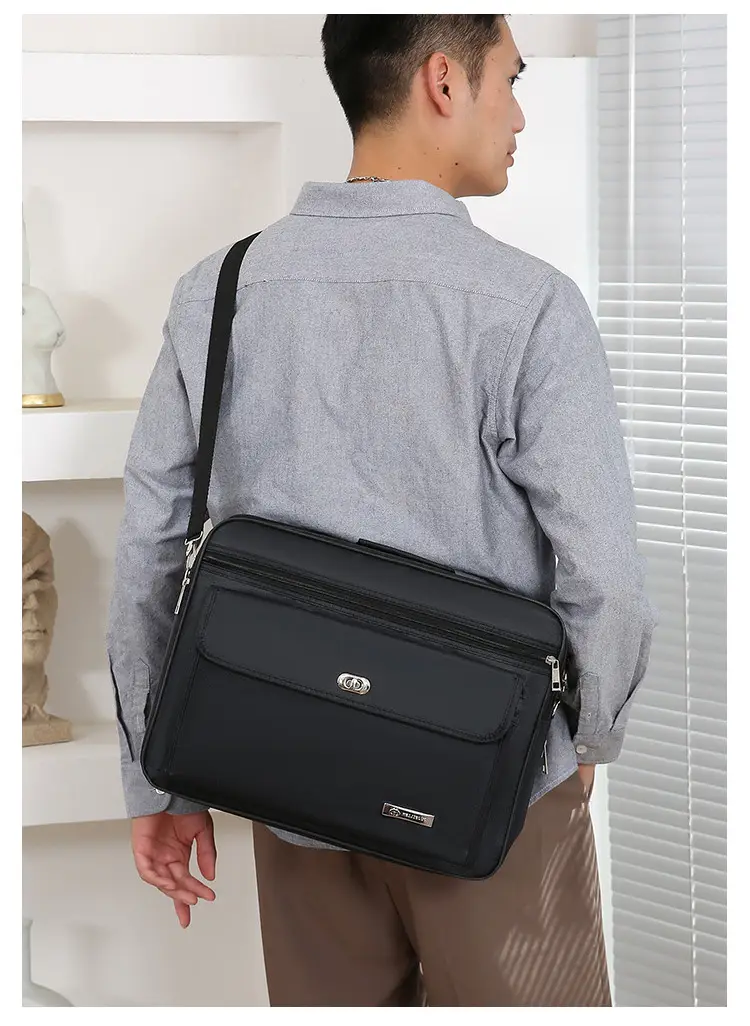 Men's Oxford Cloth Business Bag Large Capacity Waterproof — feature 14