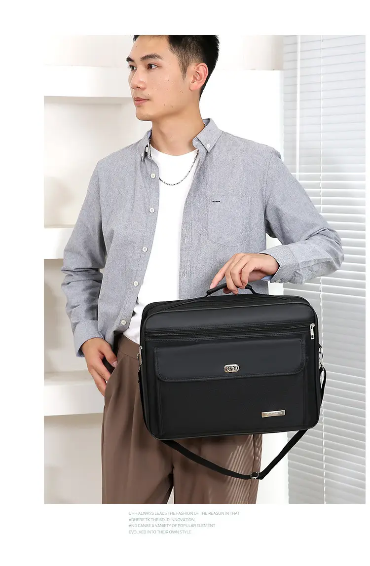 Men's Oxford Cloth Business Bag Large Capacity Waterproof — feature 15