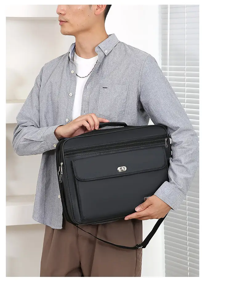 Men's Oxford Cloth Business Bag Large Capacity Waterproof — feature 16