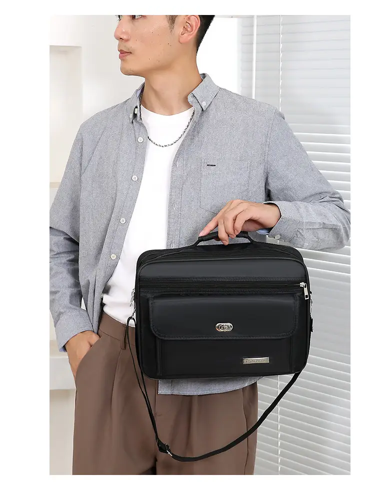 Men's Oxford Cloth Business Bag Large Capacity Waterproof — feature 17