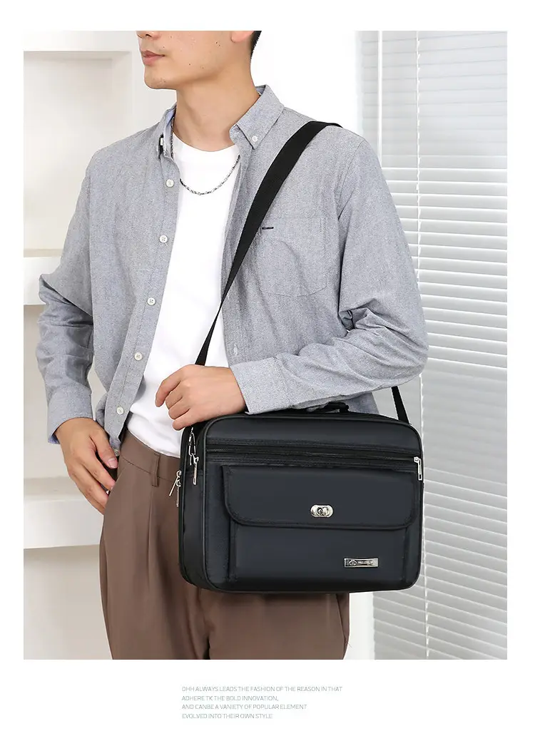 Men's Oxford Cloth Business Bag Large Capacity Waterproof — feature 19