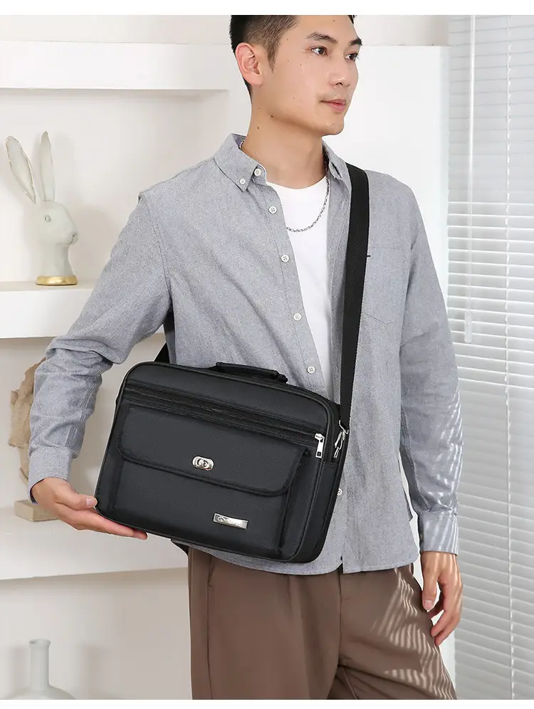 Men's Oxford Cloth Business Bag Large Capacity Waterproof — feature 21