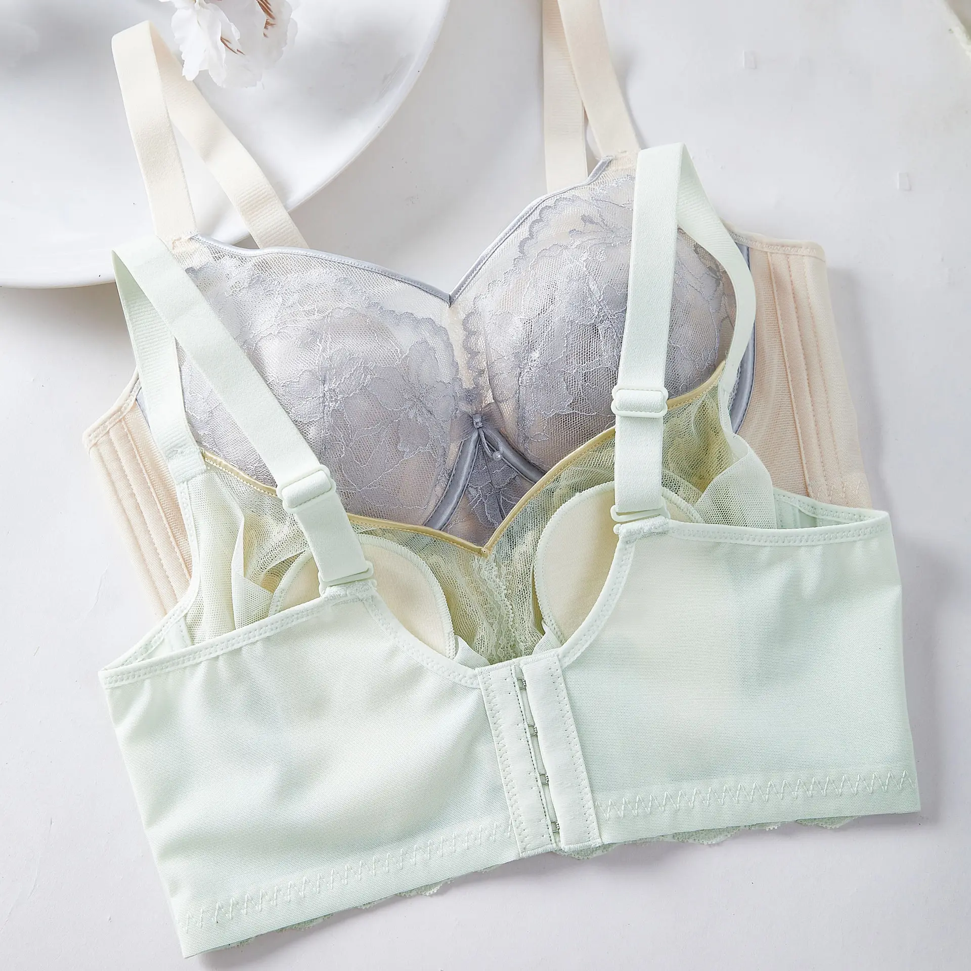 Sexy Lace Underwear Women Summer Adjustable Bra - Image 7