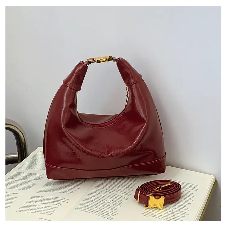 Women's Red Leather Shoulder Bag 2026 Fashion — feature 44