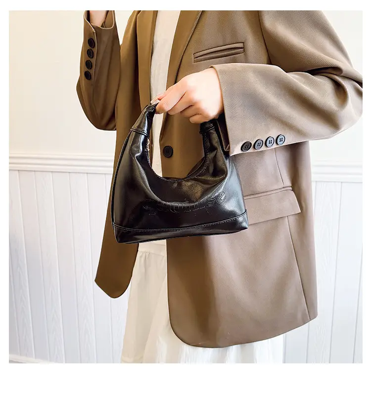 2025 Winter Black French Style Shoulder Bag — feature 17
