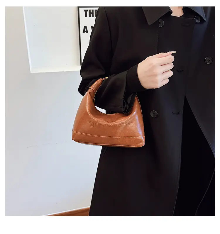 2025 Winter Black French Style Shoulder Bag — feature 9