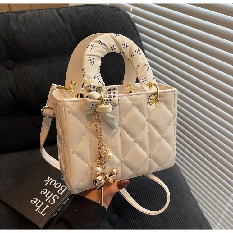 Red Diamond Quilted Mini Princess Bag for Women — feature 17