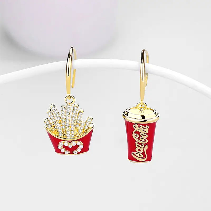 Diamond Encrusted Fruit Animal Earrings for Women — feature 10