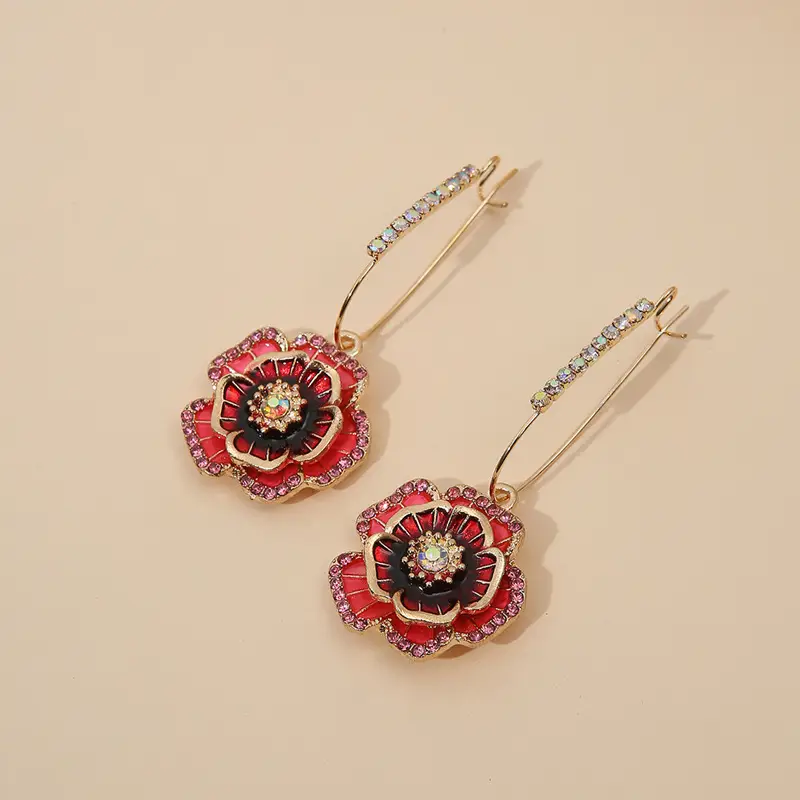 Diamond Encrusted Fruit Animal Earrings for Women — feature 13