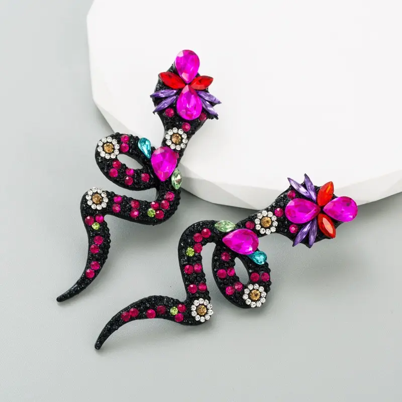 Diamond Encrusted Fruit Animal Earrings for Women — feature 18