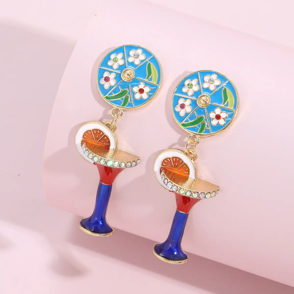 Diamond Encrusted Fruit Animal Earrings for Women — feature 5