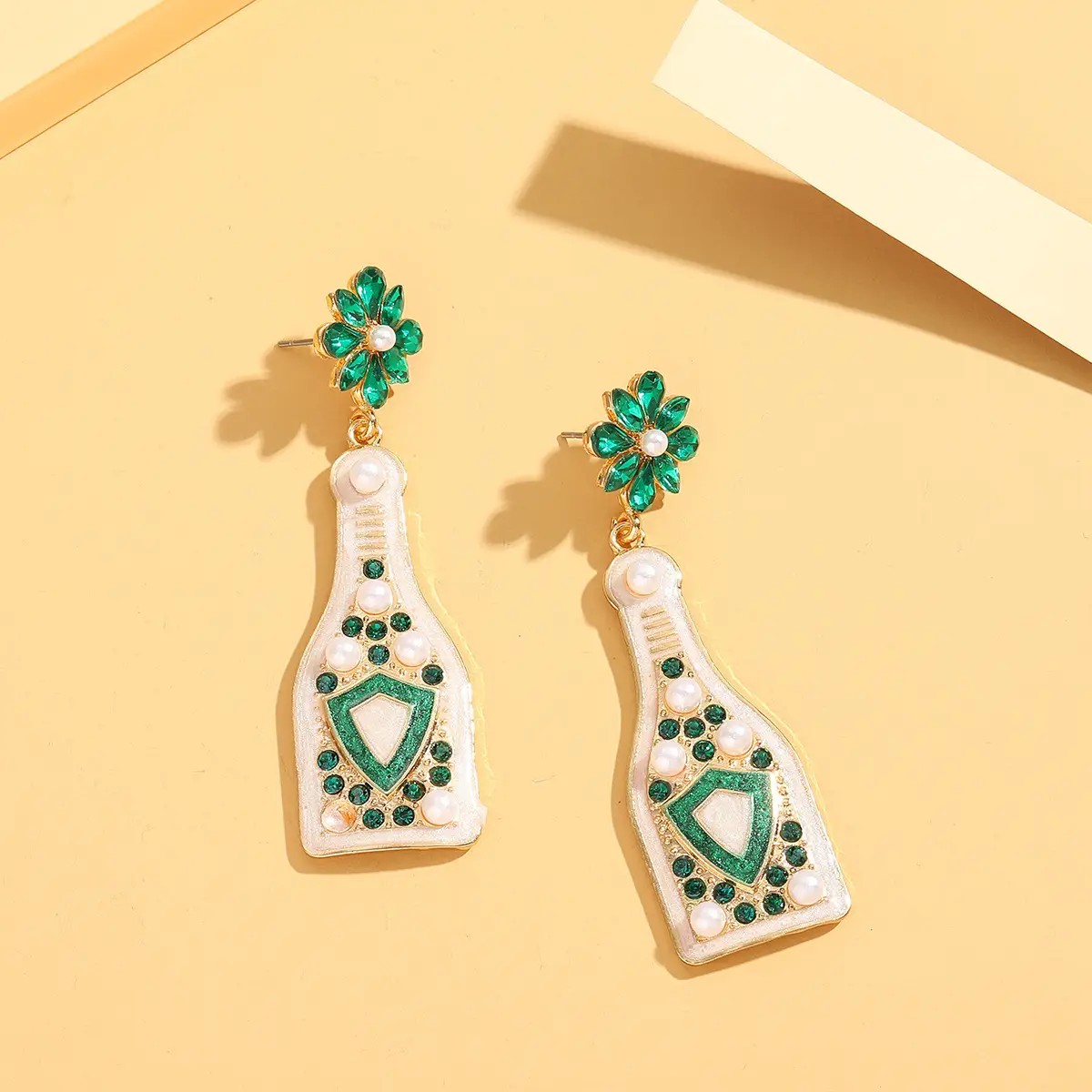 Diamond Encrusted Fruit Animal Earrings for Women